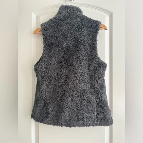Patagonia Los Gatos Sherpa Grey Vest Sz M - Picture 2 of 6